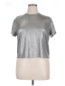 Porridge Metallic Silver Short Sleeve Turtleneck Size XL (4) - photo 1