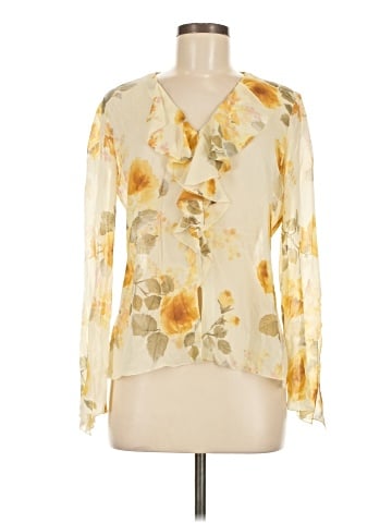 Company Ellen Tracy Long Sleeve Silk Top (view 1)
