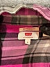 Levi's Plaid Pink Long Sleeve Button-Down Shirt Size S - photo 7