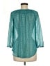 St. John's Bay 100% Polyester Teal 3/4 Sleeve Blouse Size M - photo 2