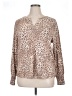 Buffalo by David Bitton Animal Print Tan Long Sleeve Top Size XL - photo 1