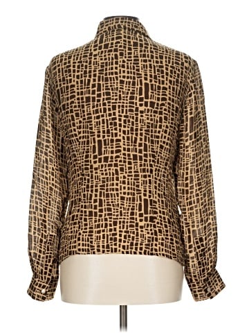 Rena Rowan Long Sleeve Silk Top (view 2)