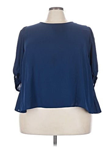 ELOQUII 3/4 Sleeve Blouse (view 1)