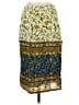 Blue Plate Print Yellow Casual Skirt Size S - photo 1