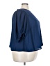 ELOQUII 100% Polyester Blue 3/4 Sleeve Blouse Size 26 - photo 4