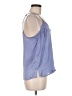 Nine West 100% Polyester Blue Sleeveless Blouse Size M - photo 4