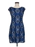 Connected Apparel Graphic Blue Cocktail Dress Size 6 (petite) - photo 1