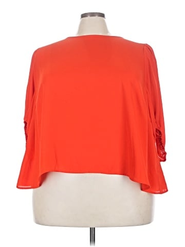 ELOQUII 3/4 Sleeve Blouse (view 1)