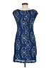 Connected Apparel Graphic Blue Cocktail Dress Size 6 (petite) - photo 2