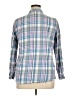Blair Plaid Blue Long Sleeve Button-Down Shirt Size L - photo 2