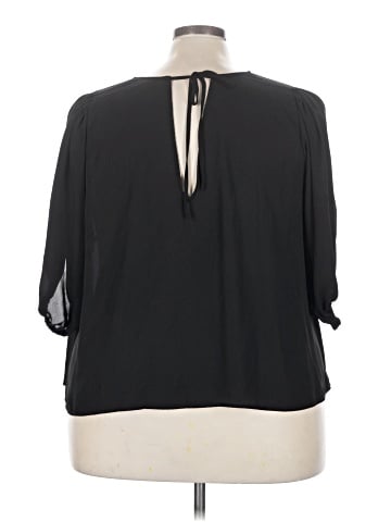 ELOQUII 3/4 Sleeve Top (view 2)