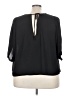 ELOQUII 100% Polyester Black 3/4 Sleeve Top Size 26 - photo 2