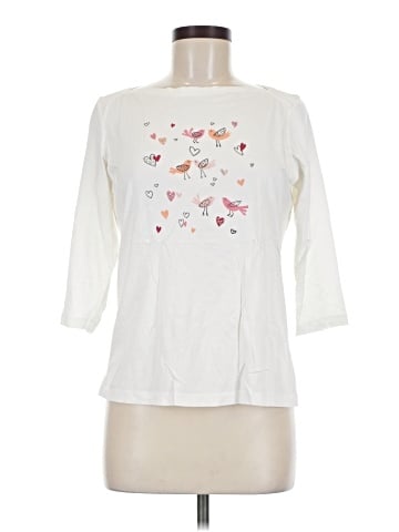 Christopher & Banks 3/4 Sleeve T-Shirt (view 1)