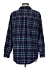 L.L.Bean 100% Polyester Plaid Blue Long Sleeve Blouse Size M - photo 2