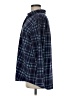 L.L.Bean 100% Polyester Plaid Blue Long Sleeve Blouse Size M - photo 5