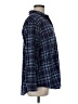L.L.Bean 100% Polyester Plaid Blue Long Sleeve Blouse Size M - photo 4