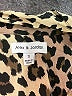 Alexander Jordan 100% Rayon Animal Print Brown Short Sleeve Blouse Size S - photo 7