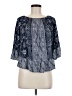 Style&Co Blue 3/4 Sleeve Blouse Size M (petite) - photo 1