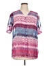 Kim Rogers 100% Polyester Pink Short Sleeve Blouse Size XL - photo 1