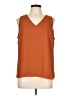 Nine West Orange Sleeveless Top Size L - photo 1
