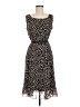 Studio I 100% Polyester Polka Dots Black Cocktail Dress Size 8 - photo 1