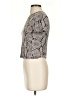 Babaton Animal Print Silver Short Sleeve Turtleneck Size XS - photo 5
