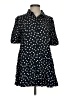 11.1. Tylho 100% Rayon Polka Dots Black Short Sleeve Top Size S - photo 1