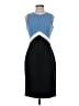 Calvin Klein Color Block Blue Cocktail Dress Size 4 - photo 1