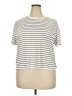 Eddie Bauer Stripes Ivory Short Sleeve T-Shirt Size XXL - photo 1