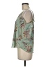 Haute Monde 100% Polyester Teal 3/4 Sleeve Blouse Size M - photo 5