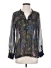 Dolan 100% Polyester Paisley Green Long Sleeve Blouse Size S - photo 1
