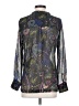 Dolan 100% Polyester Paisley Green Long Sleeve Blouse Size S - photo 2