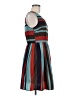 Blu Pepper 100% Polyester Stripes Teal Casual Dress Size M - photo 4
