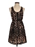 Kimchi Blue 100% Polyester Paisley Brown Cocktail Dress Size S - photo 1