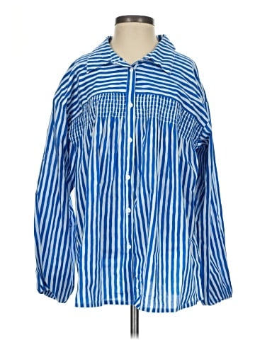 Printfresh Long Sleeve Button-Down Shirt (view 1)