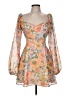 showpo 100% Polyester Floral Orange Cocktail Dress Size 8 - photo 1