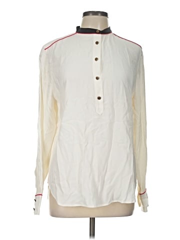 Rag & Bone Long Sleeve Silk Top (view 1)