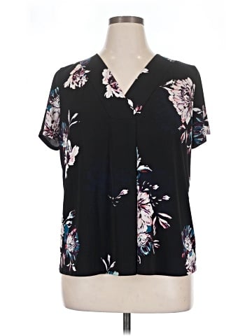 Dana Buchman Short Sleeve Blouse (view 1)