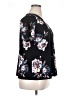 Dana Buchman Floral Black Short Sleeve Blouse Size XL - photo 4