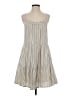 Evereve Stripes Gray Casual Dress Size S - photo 1