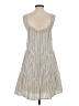Evereve Stripes Gray Casual Dress Size S - photo 2