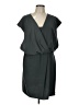 DKNYC 100% Polyester Solid Gray Casual Dress Size L - photo 1