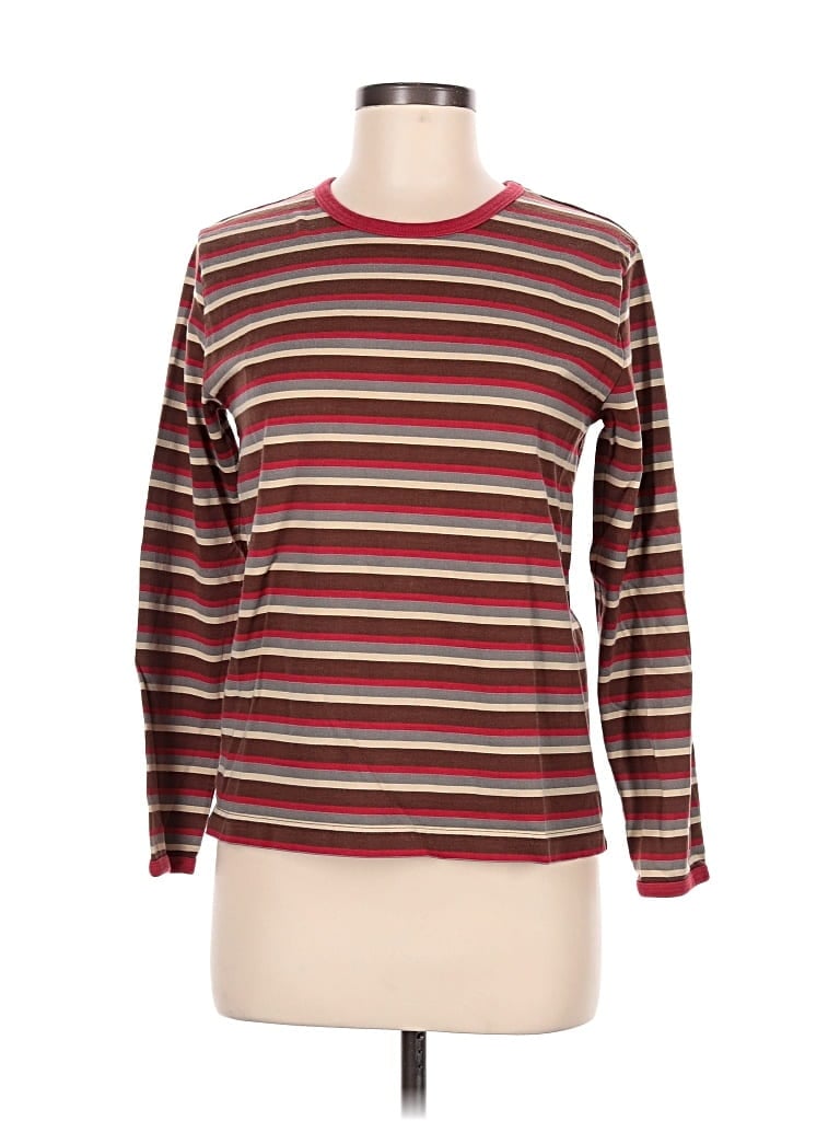 Pre-owned Hanna Andersson Long Sleeve T-shirt In Burgundy