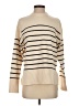 Zara Stripes Ivory Turtleneck Sweater Size XS - photo 1