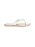 Tory Burch 100% Leather Ivory Flip Flops Size 5 1/2 - photo 1
