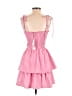 Zara Checkered-gingham Pink Cocktail Dress Size S - photo 2