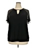 Anne Klein Black Short Sleeve Top Size 2X - photo 1