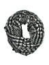 Unbranded 100% Silk Houndstooth Black Silk Scarf One size - photo 1