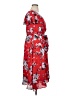 ModCloth Floral Red Casual Dress Size L - photo 4