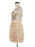 Bebe Gold Tan Cocktail Dress Size M - photo 5